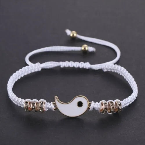 Bracelets Best Friend pour 2 Bracelets assortis, Bracelets Bff pour 2 Bracelets  d'amitié Yin Yang pour hommes femmes Or - 