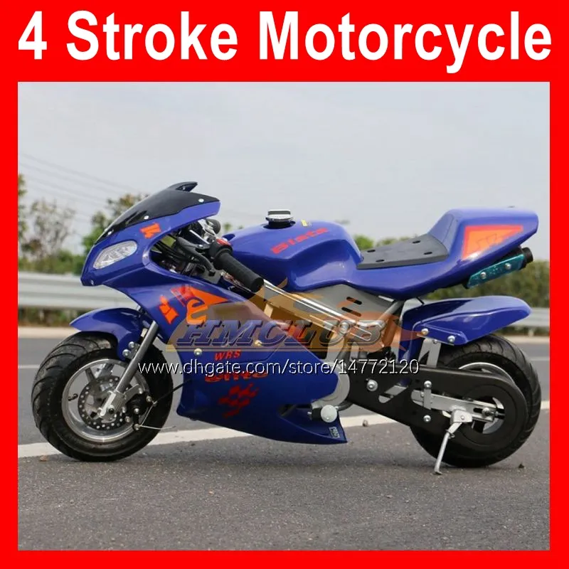 49cc 50cc 4 Stroke Mini Moto Bisiklet Spor Bisiklet Iki-Tekerlek Küçük Parti Yarışı Modifiye Gerçek Motosiklet Yol Yarışı Motobike Doğum Günü Çocuk Hediyeler Scooter Otositer