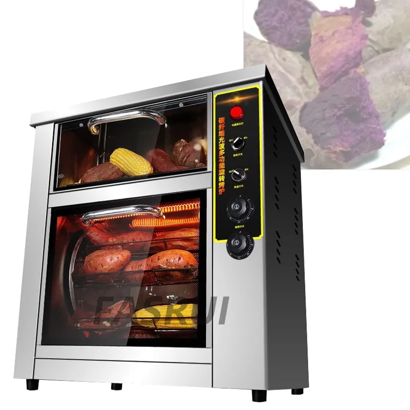 Multifunctionele Oven Commerciële Geroosterde Zoete Aardappel Machine Geroosterd Whole Chicken Corn Electric Snack Bar Winkelen Voedselverwerker