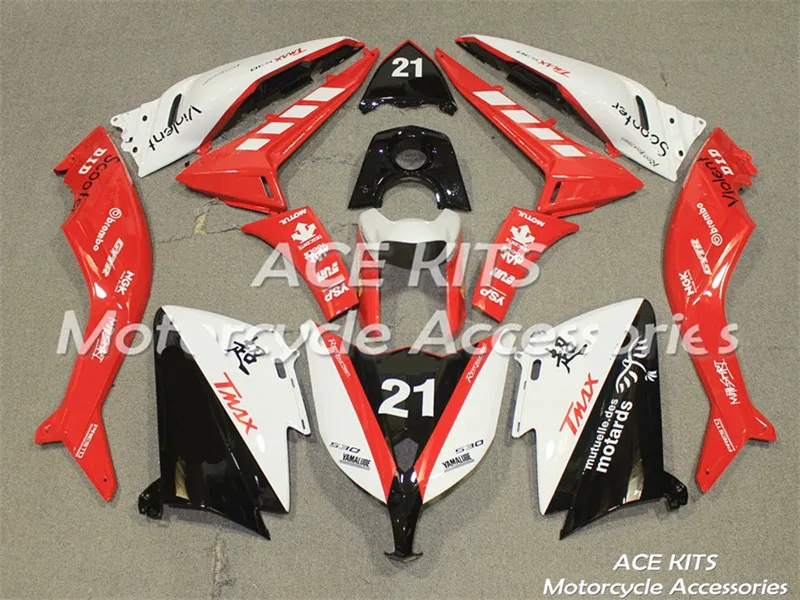 أطقم ACE 100٪ ABS Fairing دراجة نارية Fairings ل Yamaha TMAX530 12 13 14 سنة مجموعة متنوعة من اللون NO.1708