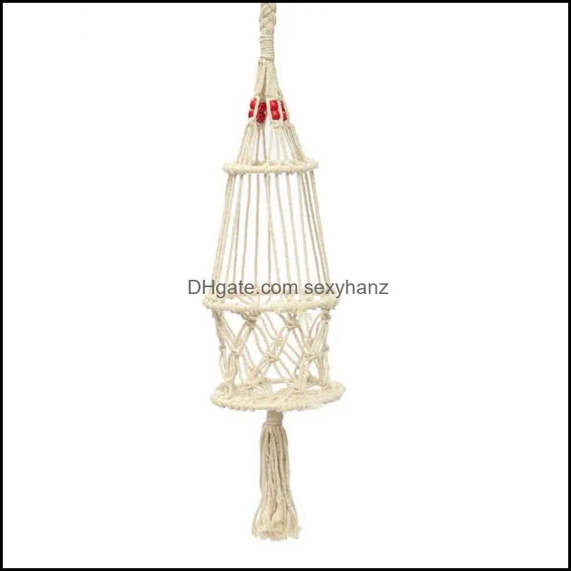 Yarn 1mm X 400m Beige White Cotton Braided Rope Craft Bohemian Macrame DIY Handmade Accessories