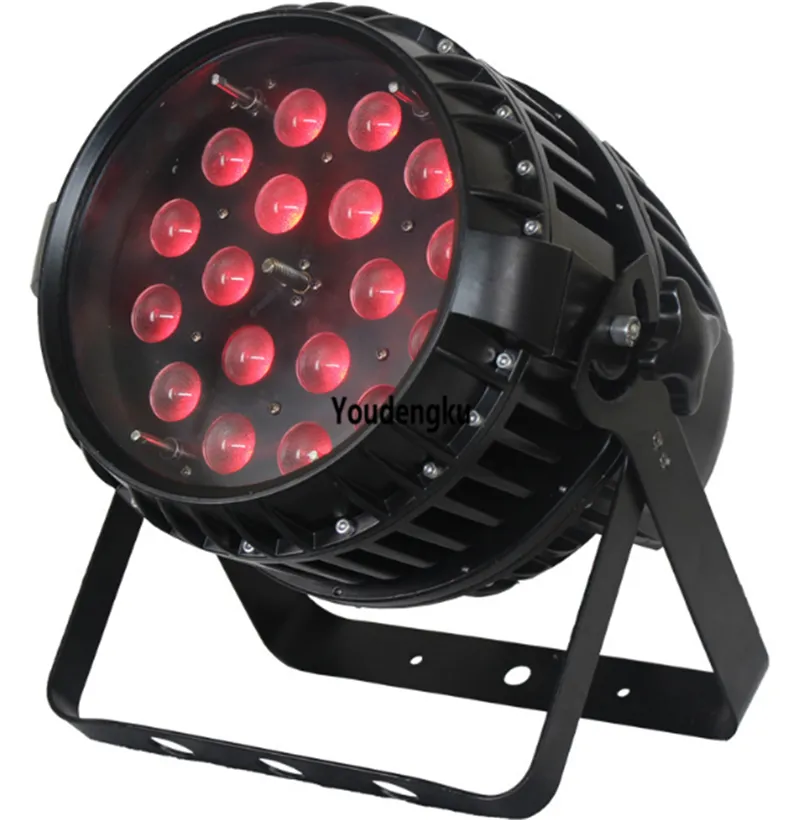 10 أجزاء 4 in1 PAR LED 18 × 10 في الهواء الطلق LED PAR RGBW 10W Zoom IP 65 LED Par Light