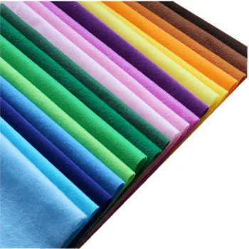 Solid Colors Polyester Loop Fleece Fabric Brushed Velboa Velvet Knit for Patchwork Sewing Plush Felt Cloth DIY Stuff Toy Fabric