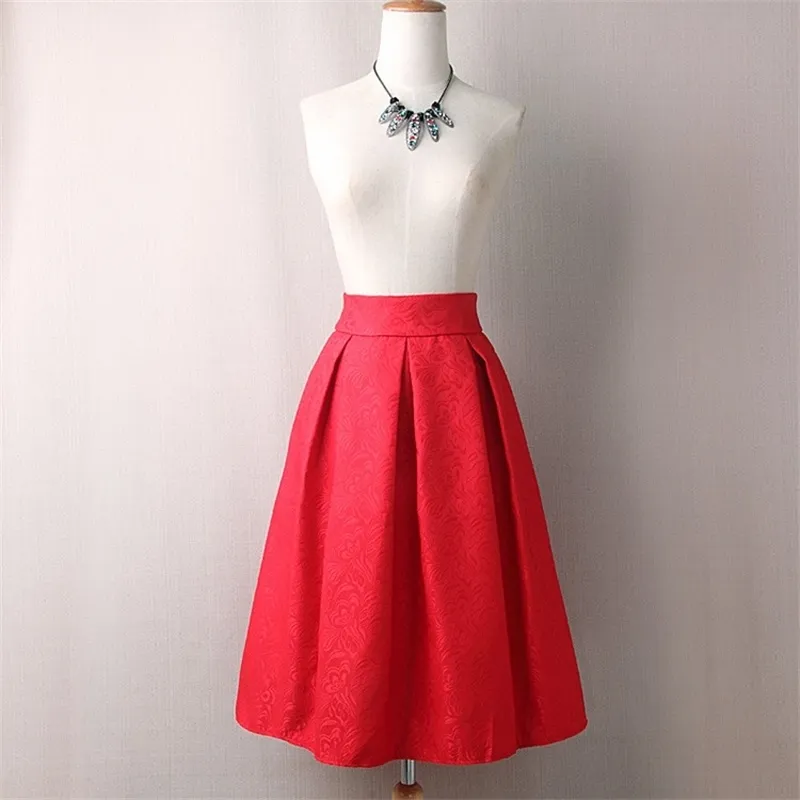 Vintage Midi Skirt: High Waist A-Line Skirt for Women Vintage Midi Skirt: High Waist A-Line Skirt for Women
