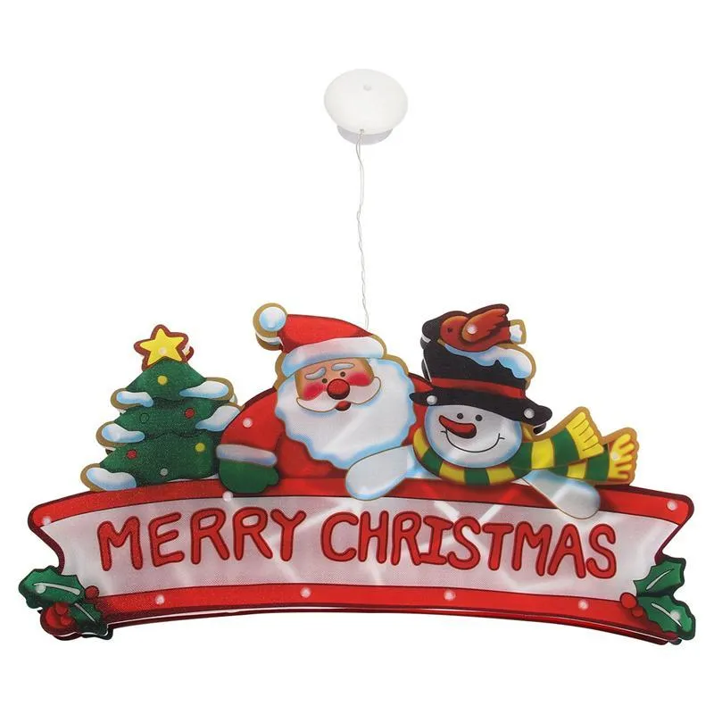 パーティーの装飾クリスマスLED ShopWindowサクションカップランプ装飾クリスマスのカラフルなライト