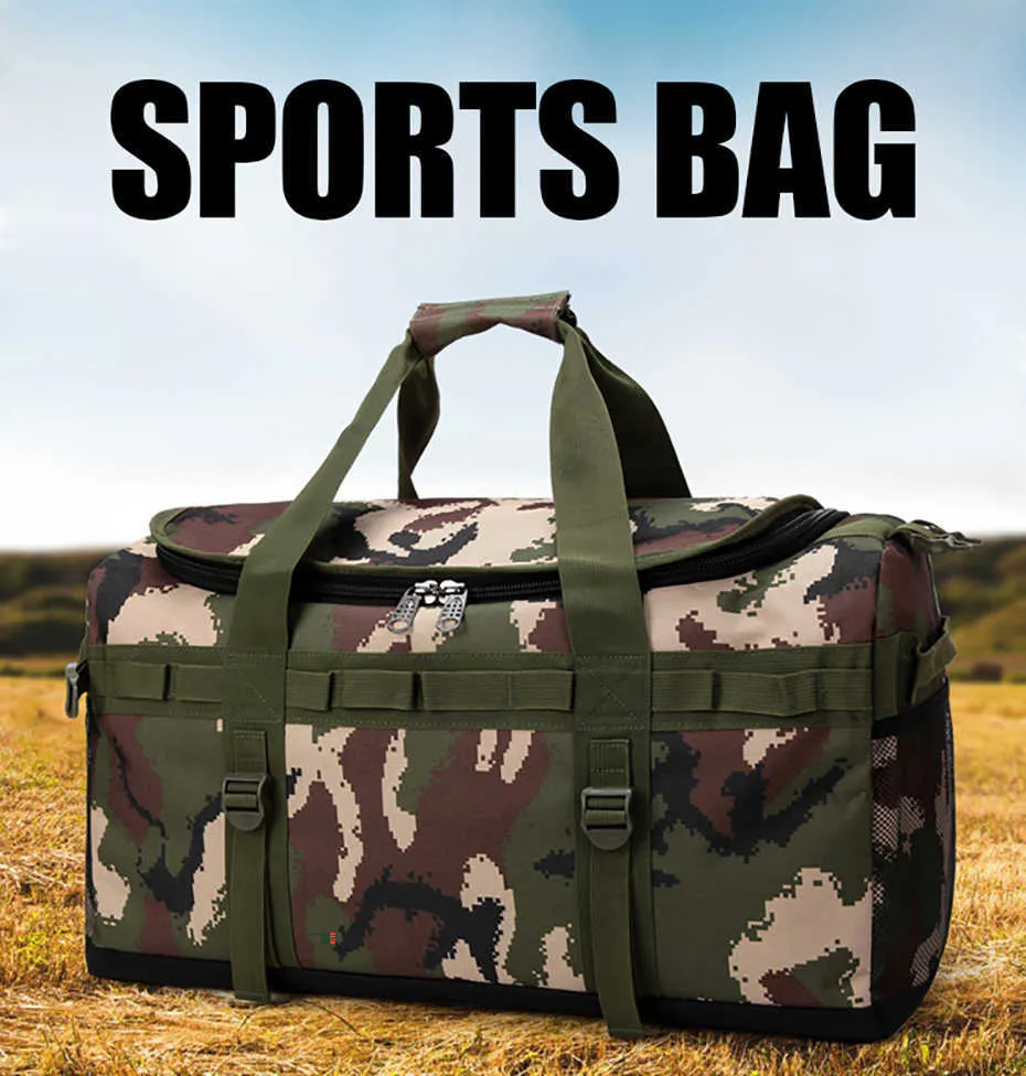 Camo Gym Sports Bag Men Waterproof Fitness Training Backpacks Multifunctional Travel Luggage Outdoor Sporting Tote For Male02