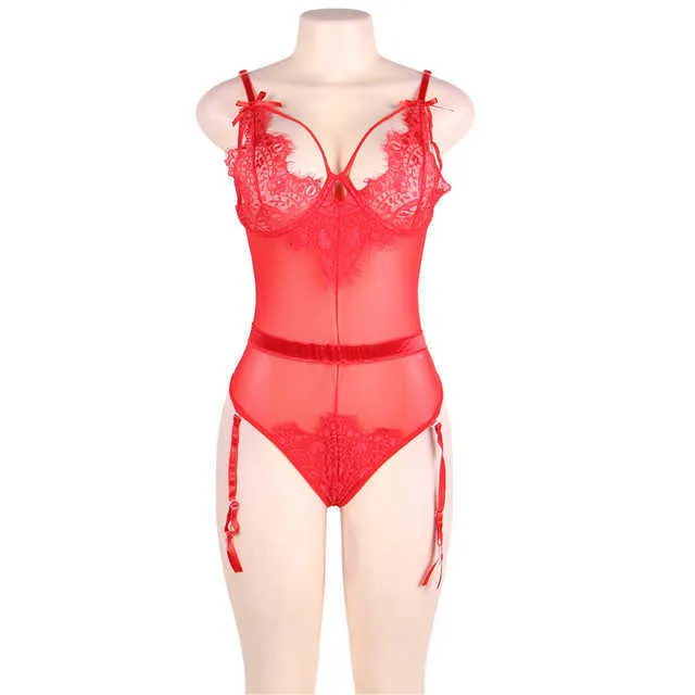 Body Femme Sexy Teddy Sheer Mesh Lady Bodysuit Plus Size Transparent Sexy  Bodysuit Lace Women Body Suit Rompers RE80266 210728 From Lu006, $13.7