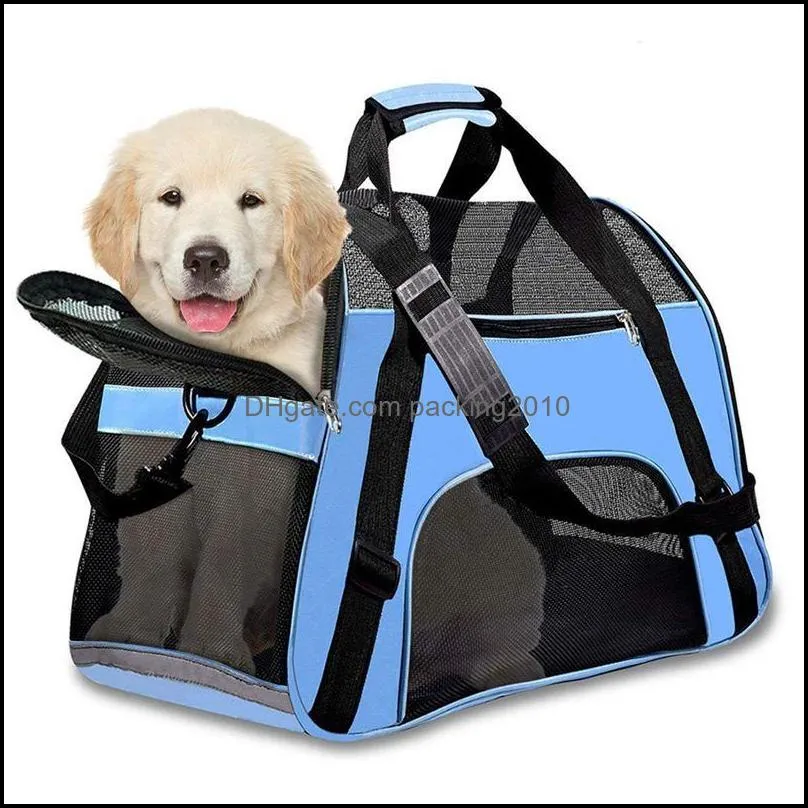 Pet Travel Carriers Soft Sided Portable Bags Dogs Cats Airline Approved Dog Carrier(2021 Upgraded Version)