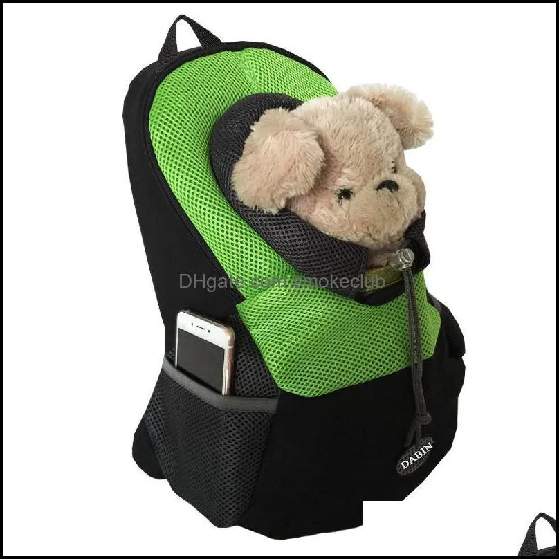 Dog Car Seat Covers Pet Messenger Bag Casual Backpack For Small Outdoor Puppy Carrying Breathable Mesh Double Shoulder