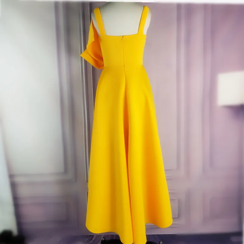 Irregular Yellow Party Dress: Flare Pleated Occasion Dress with Bow - Shop Now! from Dhgate Basic & Casual Dresses - price 50.24 Irregular Yellow Party Dress: Flare Pleated Occasion Dress with Bow - Shop Now! from Dhgate Basic & Casual Dresses - price 50.24