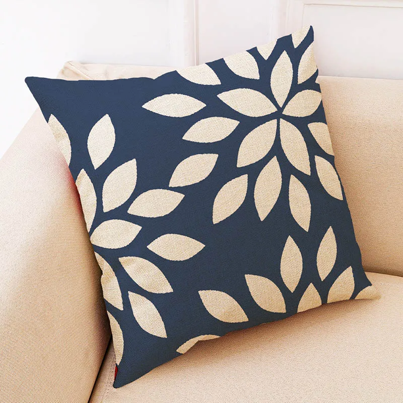 Pillow Case Geometry Pillowcase Cotton Linen Printed 18x18 Inches Euro Pillow Cushion Covers Car Sofa Home Party Decoration 45*45cm