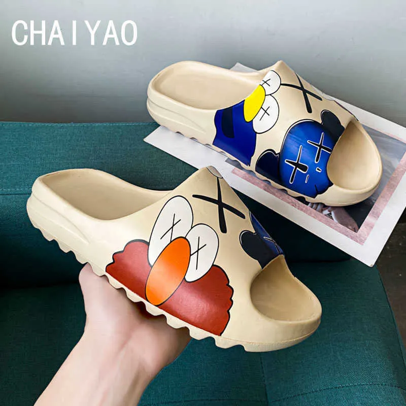 Four Season Girls Boys Baby Slippers Mini Beach Designer Fur Slides Sandalia Flat Pool Water Shoes EVA Home para niños pequeños 210712