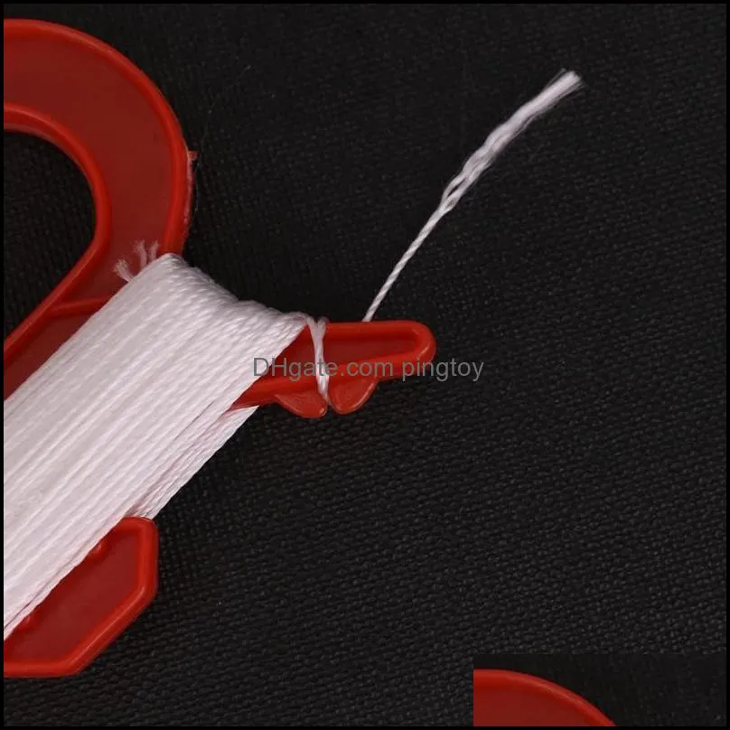 30m Kite Line D-shaped Plastic Nylon Thread Outdoor Flying Kite Reel String Kite Handle Line Board Flying Line