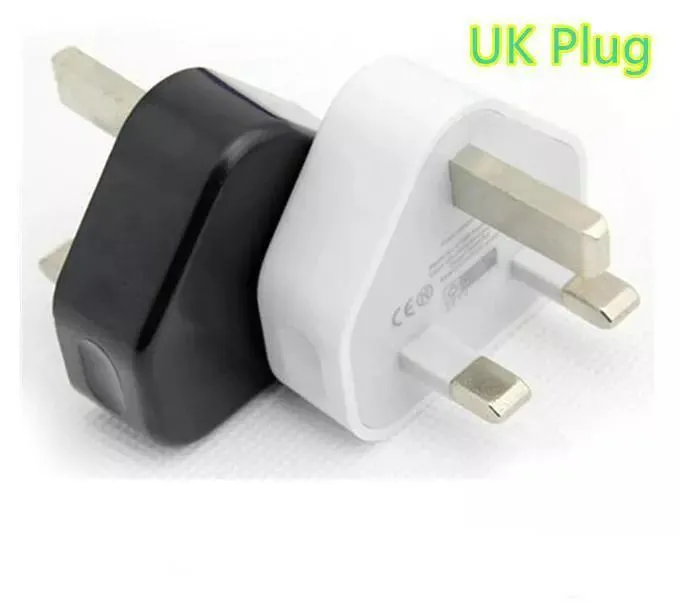 Real 5V 1A usb wall  UK adapters UK plug home travel  3 pin leg plug USB Power adapter charging for Smartphone Tablet Pc Universal