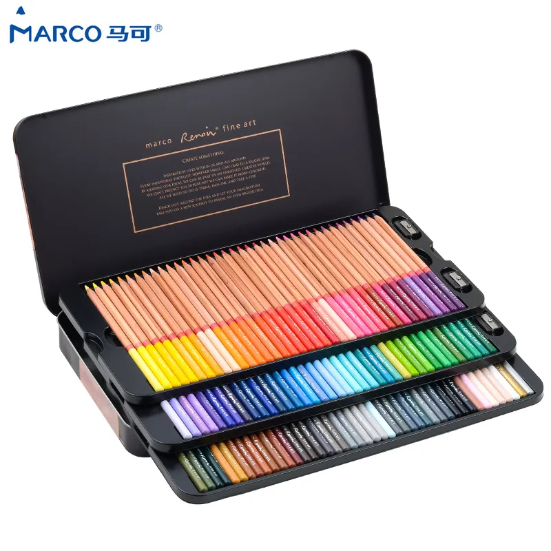 Marco お絵かきセット プロ用 　24色オイルパステル、24色の油性色鉛筆 Marco お絵かきセット プロ用 24色オイルパステル、24色の油性色鉛筆