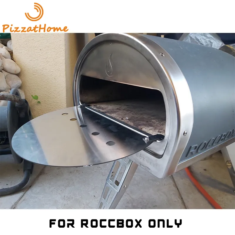 Pizzatome Custom Made RoccBox Pizza Fırın Standı Destek Çerçeve Paneli 304 Paslanmaz Çelik Kalın Tahta Pizza Fırın Aksesuar Plaka