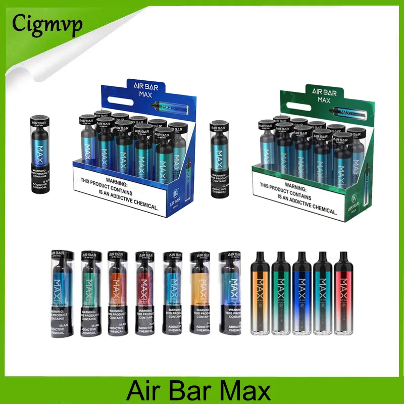 Air Bar Max Lux Disposable e cigarettes Device 2000 Puffs 1250mah Battery 6.5ml Capacity Vape Pods VS Puff Plus 0268211