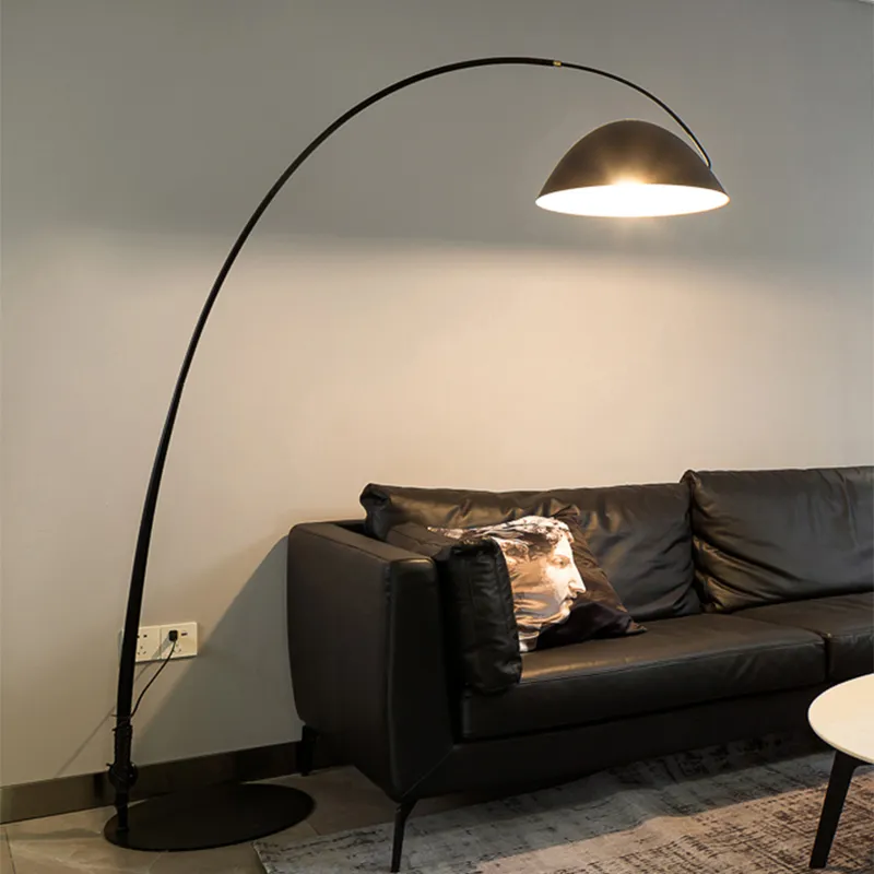 Nordic Ins Net Röd Fiske Lampa Golvlampor Design Sense Minimalistisk Designer Vardagsrum Studie Vertikal Tabell Ljus