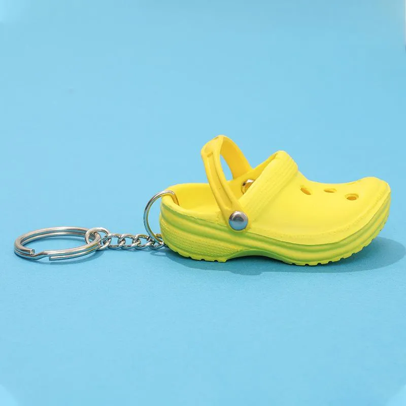 Best Discount-mini Crocs Sandal Keychain Charm Keyring Key Holder Novelty  Keychain Gift