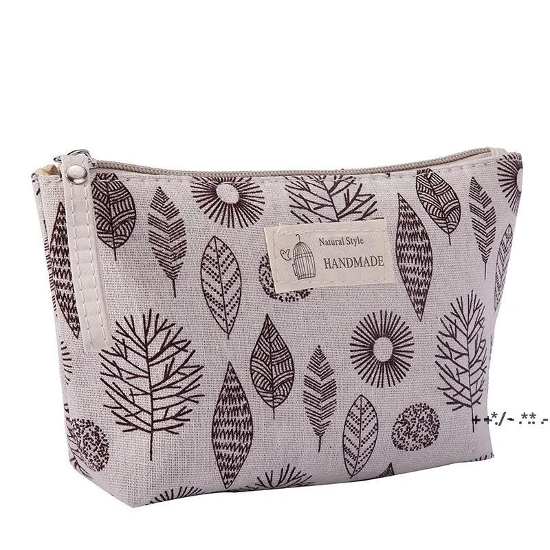 Cosmetic Bags Algodão Linho Makeup Bag Viagem Telefone Bolsa Mulheres Coin Embreagem Sundries Sacos De Armazenamento Sacos Coréia Tendência Manta Animal Zzf14213