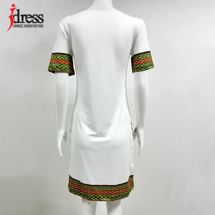 IDress S-XXXL Plus Size Sexy Casual Summer Dress Women Short Sleeve Party Dresses Black Vintage Traditional Printed Dresses (3)