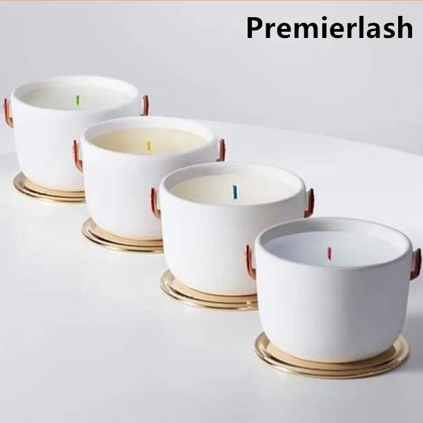 Premierlash Perfumed Candle 220g France Brand Scented Bougie Parfum Candle Long Smell Fragrance Deodorant Incense Sealed Gift Box Fast Ship