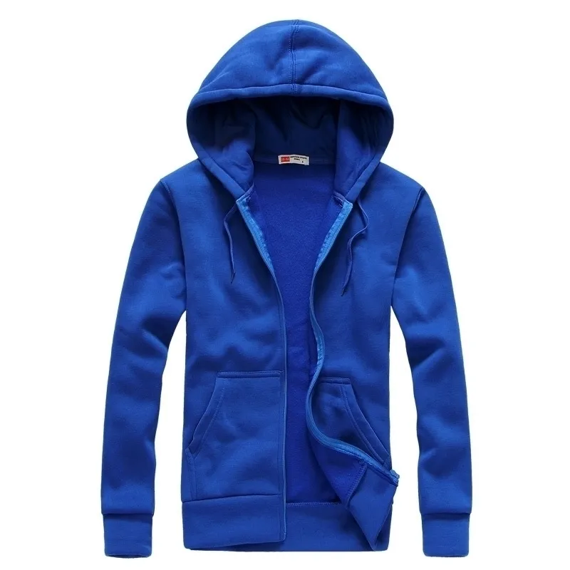 New Plain Mens Zip Up Hoody Jacket 운동복 후드 지퍼 남성 탑 아우터 블랙 그레이 부티크 남성 무료 배송 201113