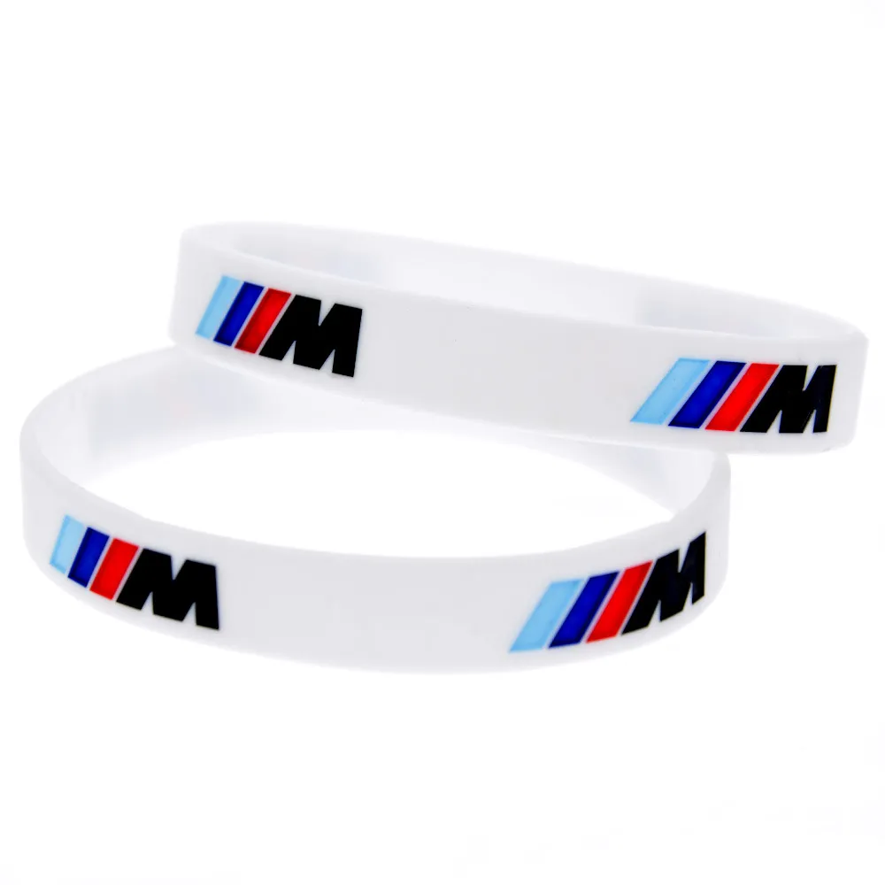 Silicone Engraved Sports Bracelets M Performance Used For BMW Club M3 M5 M6 Jewelry Sport M Power Silicone Wristband Bracelet Bangles