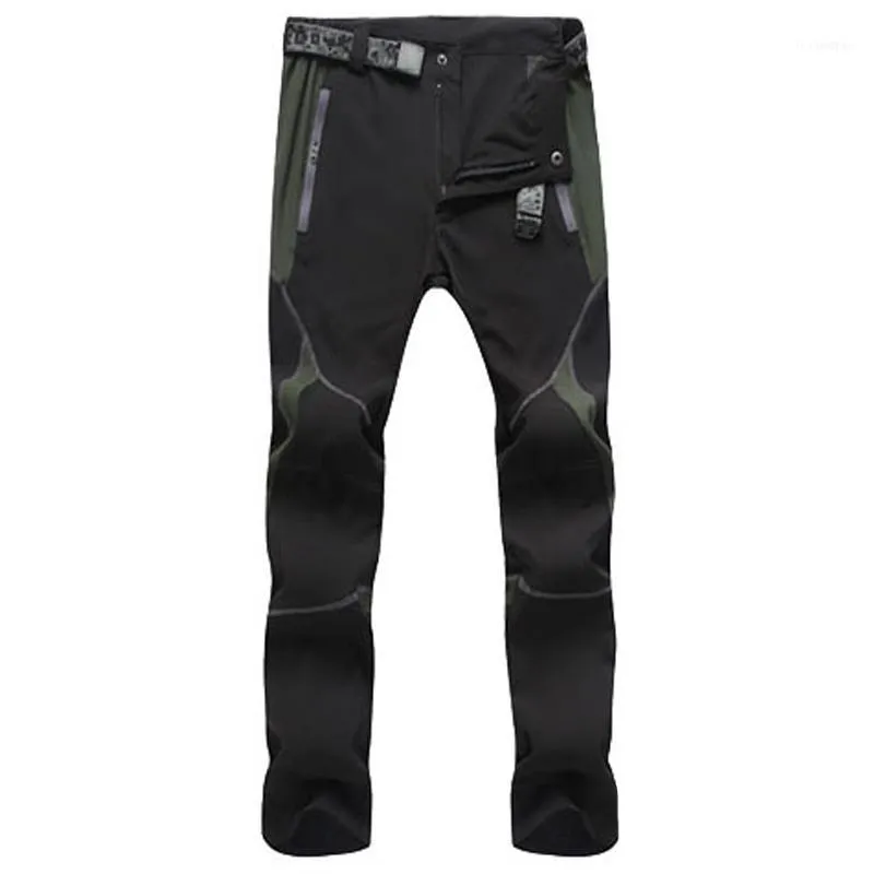 Outdoor Mężczyźni Szybkie Suszenie Spodnie Kolorowe Szycie Góry Wspinaczka Pantalones Męskie Mody Jogger Wiatroszczelne spodnie 3xl1