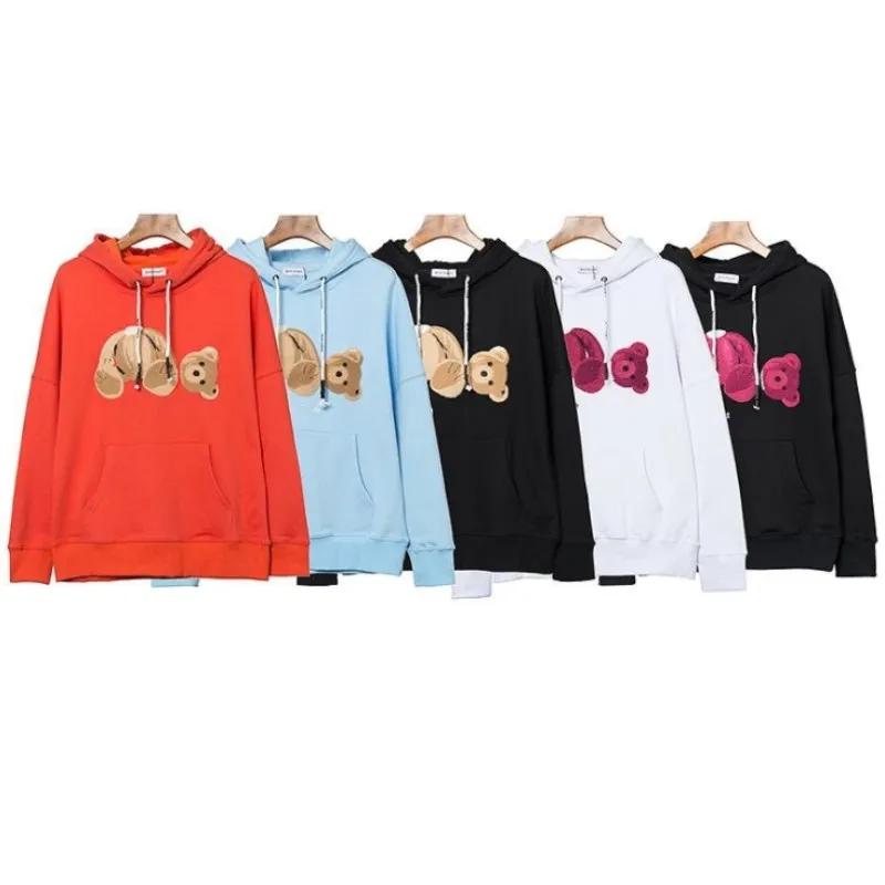 Felpe con cappuccio da uomo Orso decapitato Uomo Donna Felpa con cappuccio autunno e inverno Hip Hop Felpa pullover di alta qualità Manica lunga Orsi Moda Angeli Coppie Top