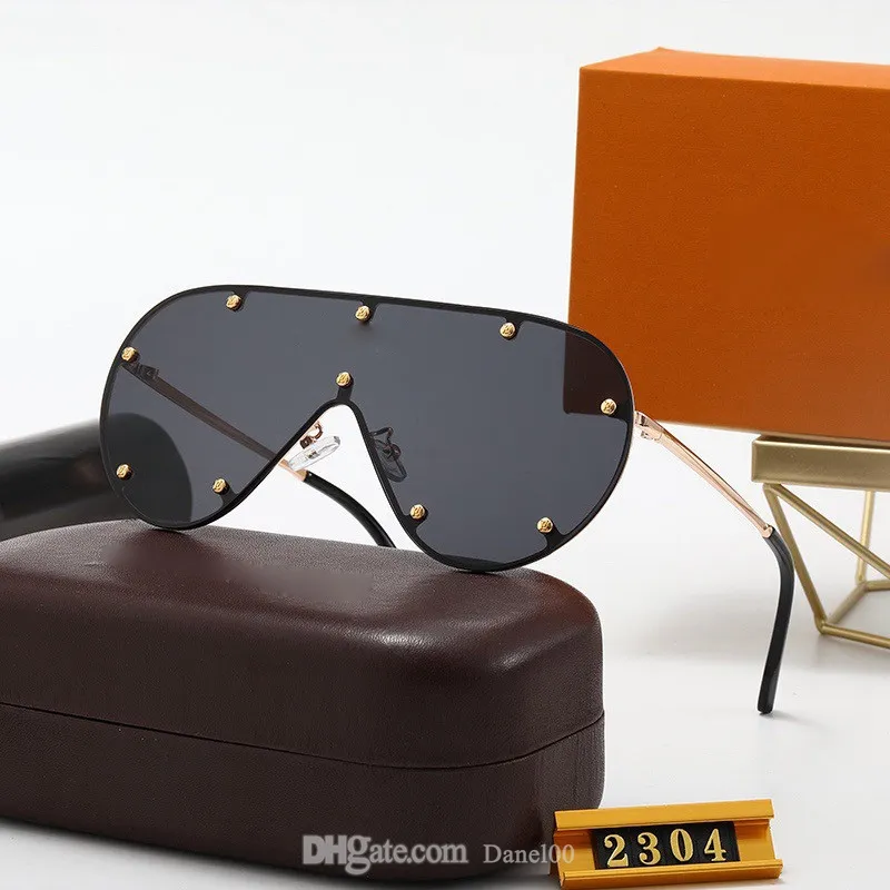 Neue Limted Edition Design-Sonnenbrille für Männer und Frauen, luxuriös, 2304, Metall, Vintage-Designer-Sonnenbrille, modischer Stil, quadratisch, rahmenlos, U325g