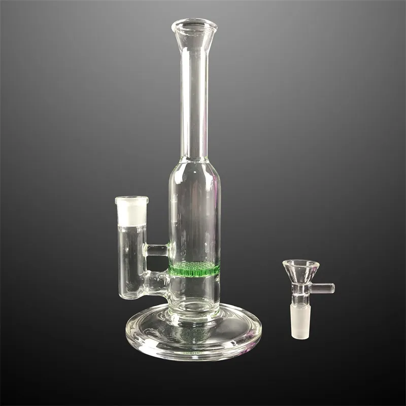 Glas Rökning Vatten Bong Hookah Oil Dab Rig med skål 14mm Kvinna Joint Filter Tobacco Tillbehör