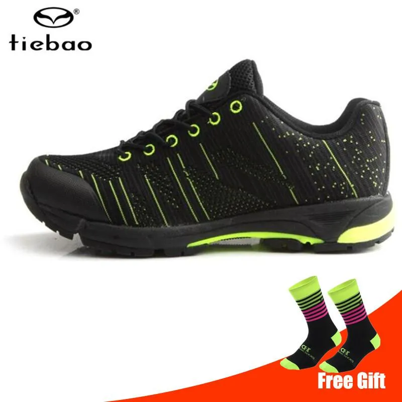 Cycling Footwear Tiebao Leisure Sneakers Men Self-locking Breathable Sapatilha Ciclismo Mtb Mountain Bike Riding Soprt Bicycle Shoes