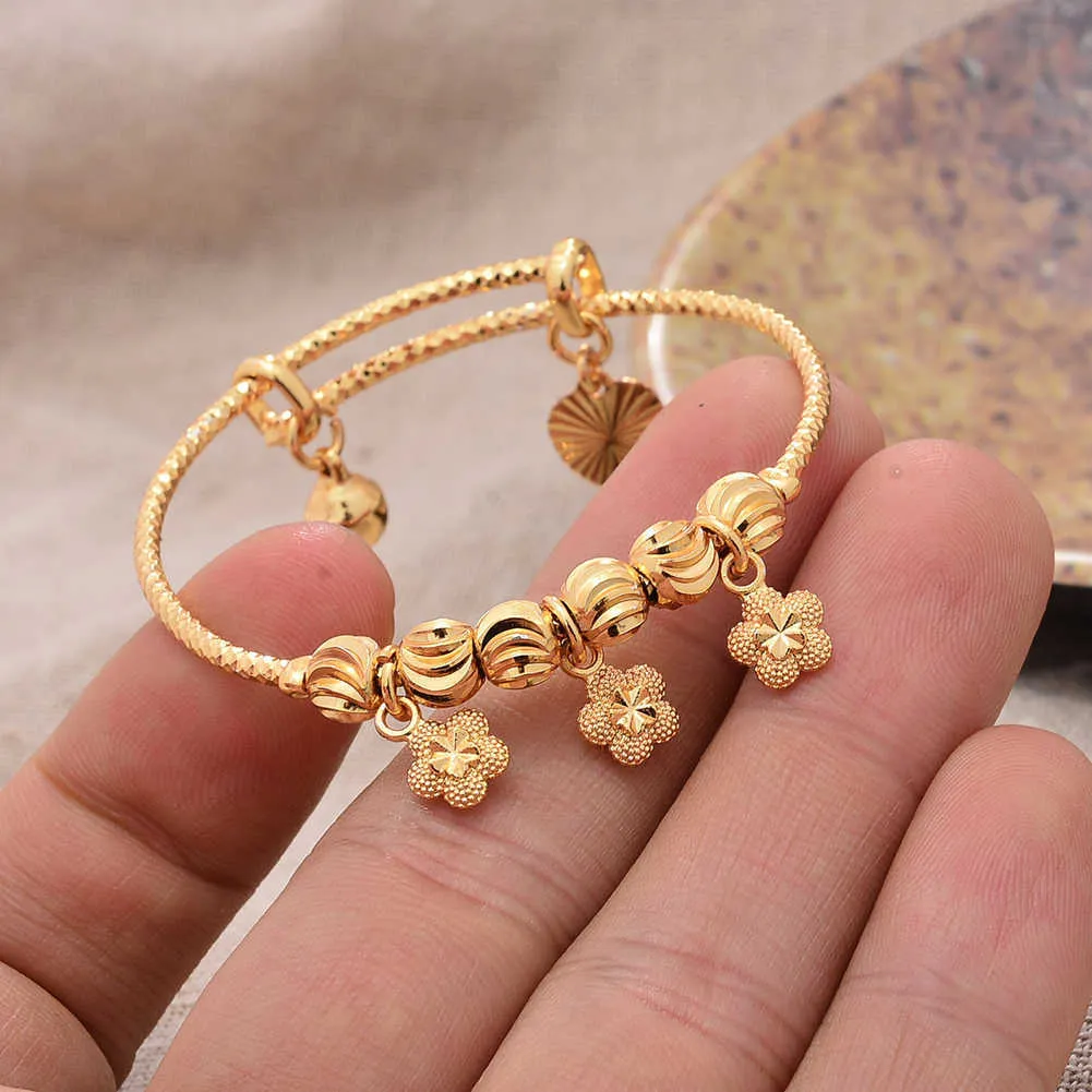 Gold Bangles For Kids, Copper Baby Bracelets With Ring Jewelry Child Gifts,  Arabic Indian Jewelry From Sihuai05, $5.89 | DHgate.Com