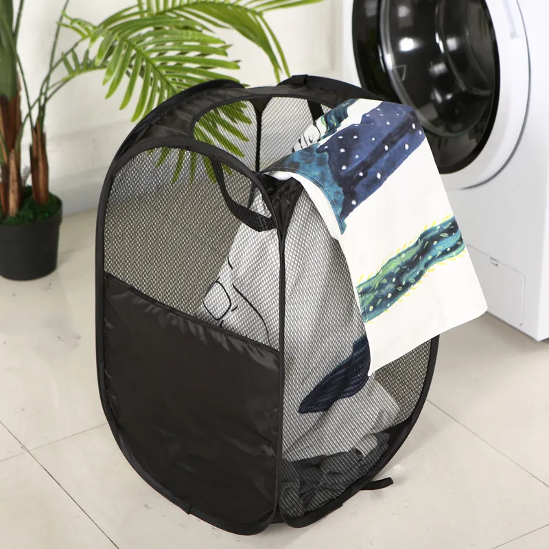 Panier à linge pliable (noir), panier à linge escamotable, sac à linge, panier à linge sale avec poignée pour salle de bain et chambre. | Leroy Merlin Panier à linge pliable (noir), panier à linge escamotable, sac à linge, panier à linge sale avec poignée pour salle de bain et chambre. | Leroy Merlin