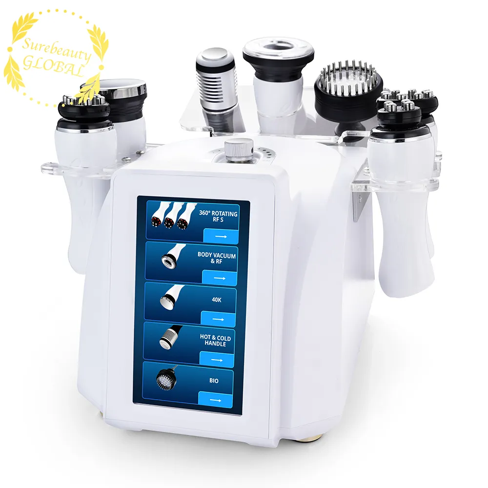 2021 FAT CELLULITE 3D SWIRL RF Body Sculpture 8 in 1 40K Cavitatie 360 ​​° Roterende radiofrequentiemachine