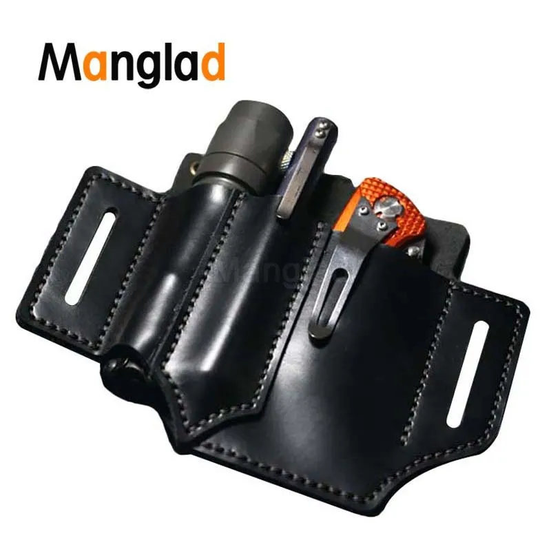 Taktisk multifunktionsbälte Hölster EDC Portable Tool Storage Bag för Kniv Pen Scabbard Jakt Camping Militär midjepåse Clip 210310