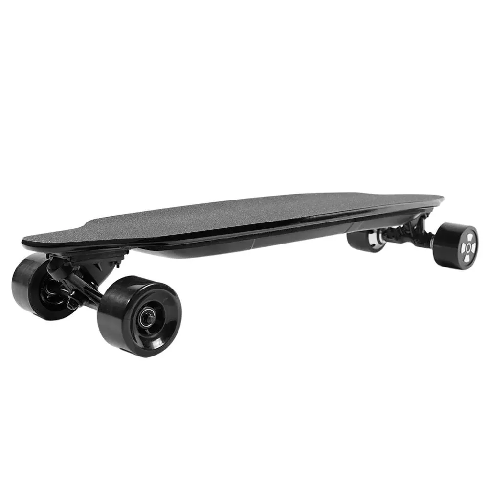 SYL-07 Elektrische Skateboard Dual 600W Motors 6600mAh-Akku Max Geschwindigkeit 40km / h mit Fernbedienung - Schwarz