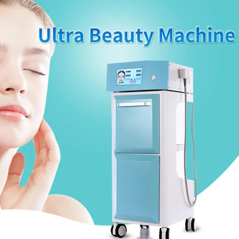 Attrezzatura RF Standard 5 cartucce Vmax HIFU Viso Ultrasuoni focalizzati ad alta intensità Sistema di bellezza per la rimozione delle rughe Face Lifting