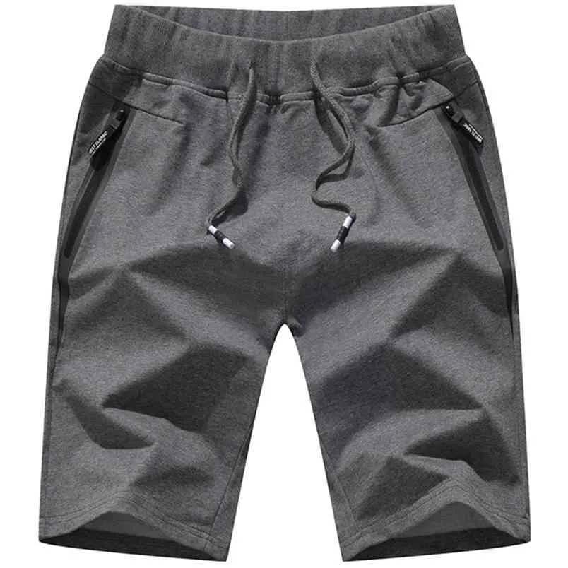 下のショートパンツの夏のカジュアルな男性の綿の通気性のビーチメンズクラシックショーツウエストジョガーブランドの服5xl 210629