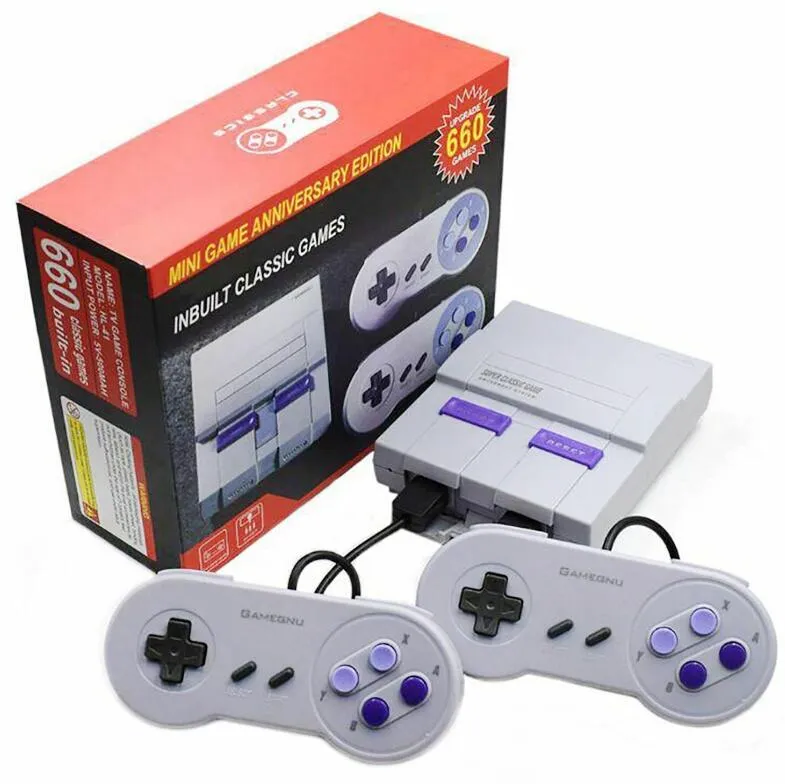 660 Wired Mini Classic Game Anniversary Edition Inbuit 4GB para US UK EU AU 4Versions with Box