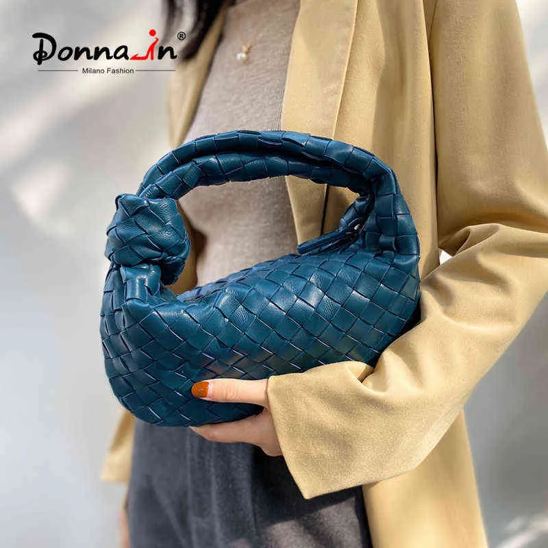 Einkaufstaschen Donna in Luxusmarken Damen Classic Caviar Handgefertigt aus echtem Leder gewebt Modehandtaschen Reißverschluss Geldbörse Llutchbag 220303