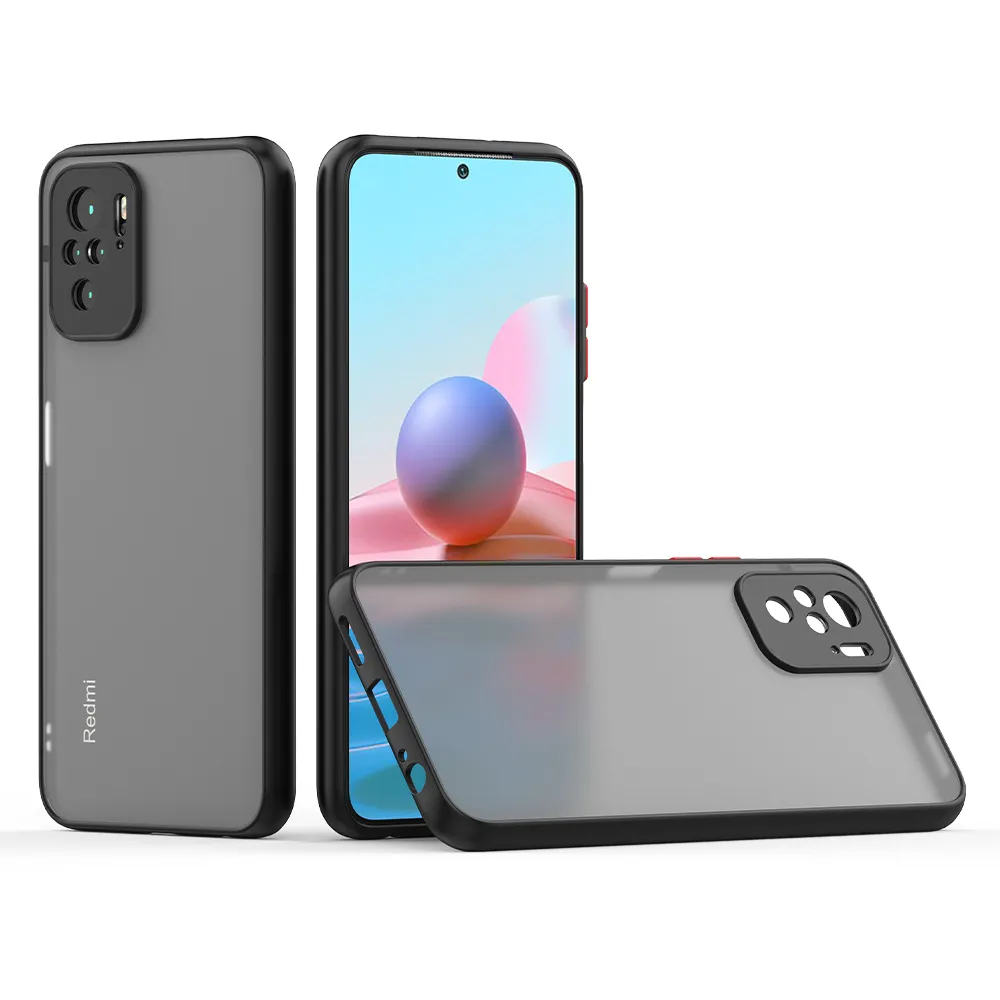 Amazon Colors Edge TPU Hård PC Slim Frostat Matt Telefon Väska MOBIL BACK CHOVE FÖR XIAOMI REDMI POCO M3 PRO 5G A