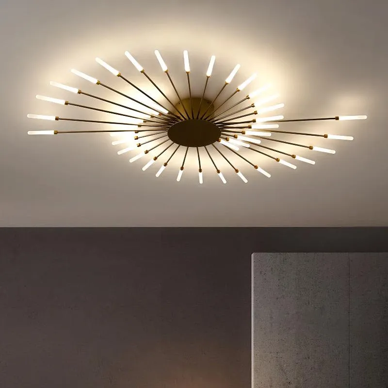 Creative LED Modern Gold Ceiling Lights For Indoor Home Lighting In Studyroom Bedroom Dining Room Foyer Kitchen Villa And Apartment Neutral Design From Jonbarry 58.79 DHgate.Com