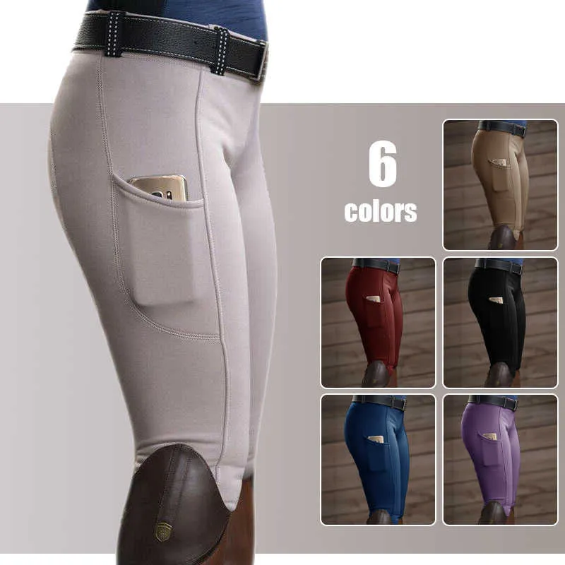 Women Fitness Elastic Compression Leggings High Waist Horse Racing Skinny Trousers Horse Riding Camping Running Climbing Pants X0629