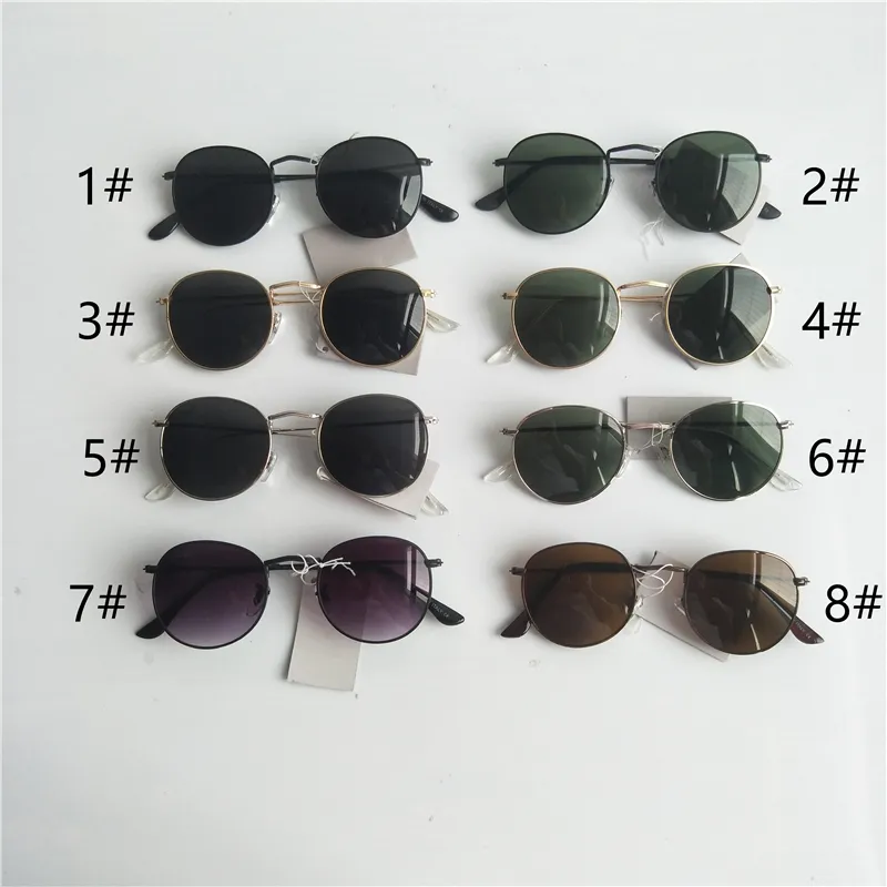 패션 Steampunk 선글라스 여성 남성 금속 프레임 더블 브리지 디자이너 브랜드 Sun Glasses Uv400 Protection 24 Color