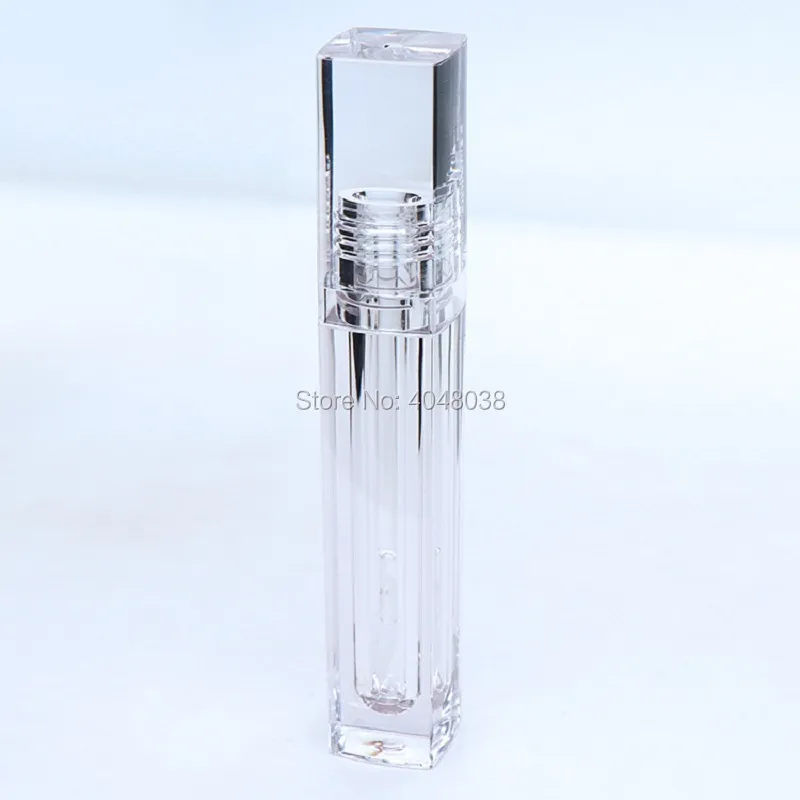 Packing Bottles Empty 3.5ML Square Transparent Lip Gloss Tubes With Clear Wand Lipgloss Packaging Container 30/50pcs
