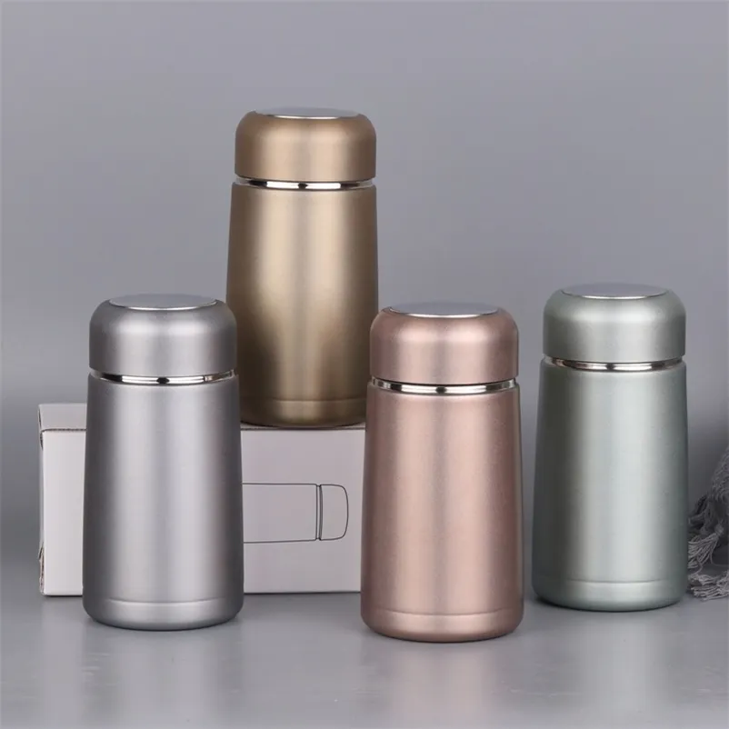 !! 320 ML Mini Mignon Café Flacons À Vide Thermos En Acier Inoxydable Voyage Boisson Bouteille D'eau Thermos Tasses et Tasses 210913