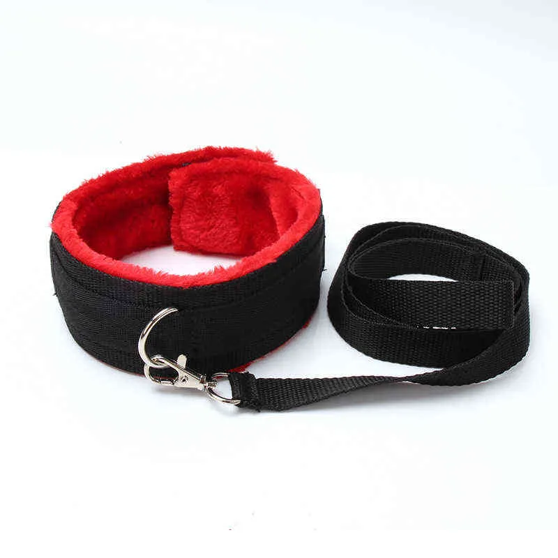 NXY Giocattoli per adulti SexLady Manette per morsetti per capezzoli Set di collare a frusta Corda erotica BDSM Bondage Giocattoli per coppie Donne Butt plug anale Coda 1130