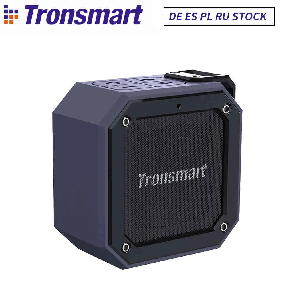 Tronsmart Groove Bluetooth Speaker Force Mini Column Speakers المحمولة IPX7 كمبيوتر مقاوم للماء MP3 مع اللعب على مدار 24 ساعة